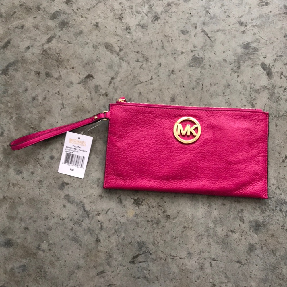 Pink MK Clutch